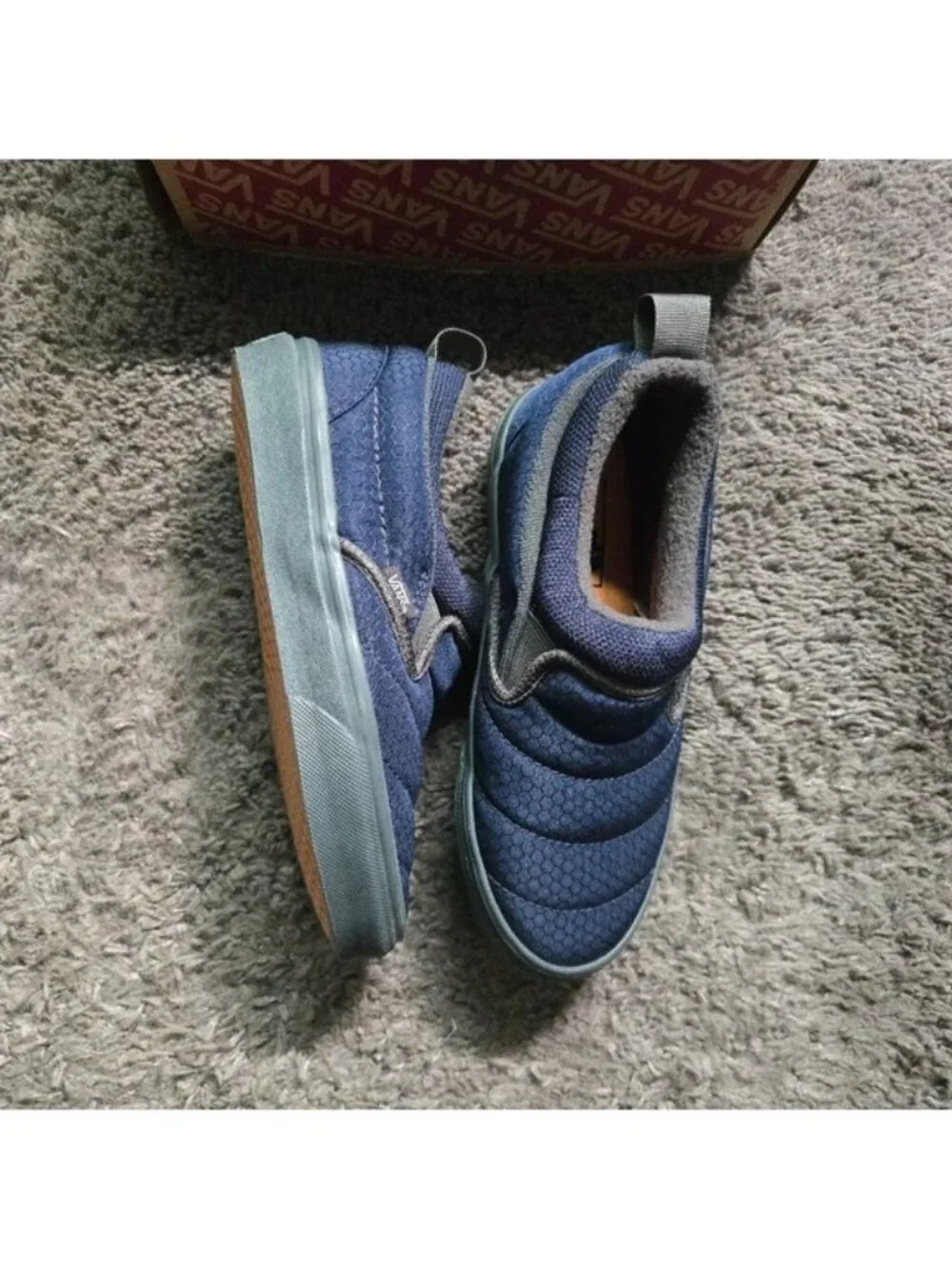 Vans Slip On MId Women Size 5.5 Cozy Mesh Parisian Night 0826 - Picture 2 of 8